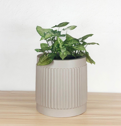 Fluted Cylinder Planter | Fits up to 14" Nursery Pot