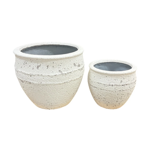 Ficonstone Lined Round Planter | 16 x 13 inches