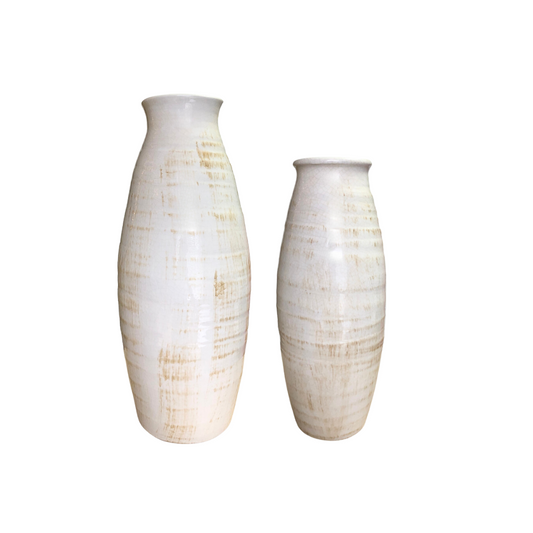 Naples Glazed Ceramic Vase | 8 Inch Diameter