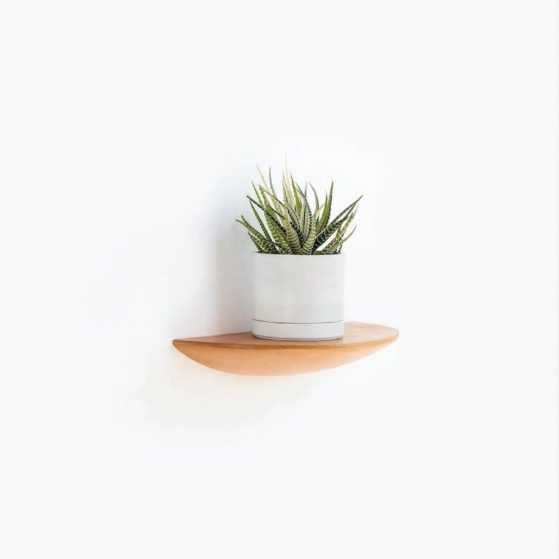 Beech Wall Mounted Plant Shelf Beech: Set of 3