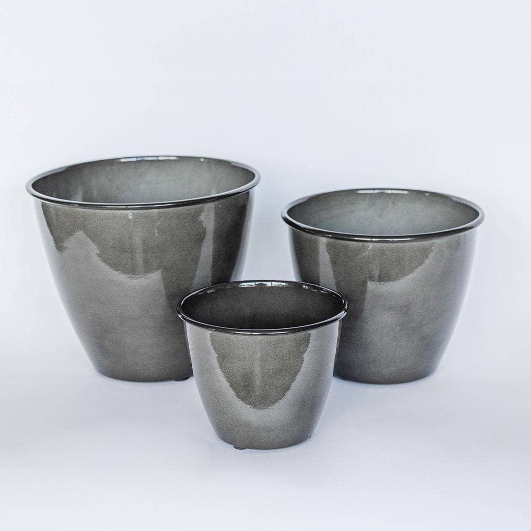 Ashford Galvanized Planter | 10 inch Diameter