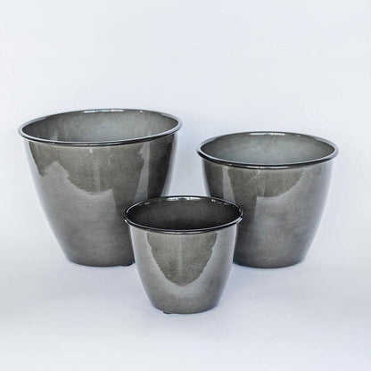 Ashford Galvanized Planter | 10 inch Diameter