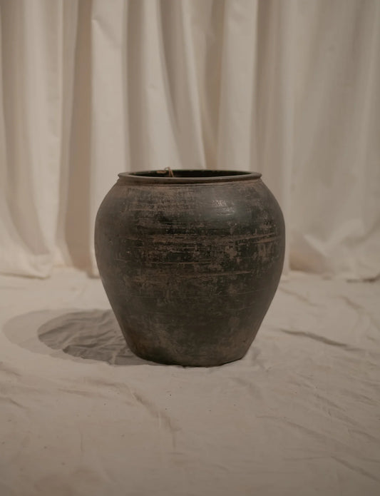 Small Vintage Chinese Clay Planters — empty planter, studio photo — planter for sale by Promise Supply for delivery and pickup in Toronto.