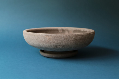 Bergs Potter Ada Bowl with Drainage and Tray | 17.7 Inch Diameter — empty planter, studio photo — planter for sale by Promise Supply for delivery and pickup in Toronto.