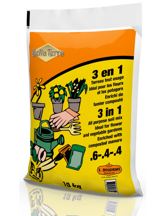 Bella Terra 3 in 1 All Purpose Soil Mix 10KG