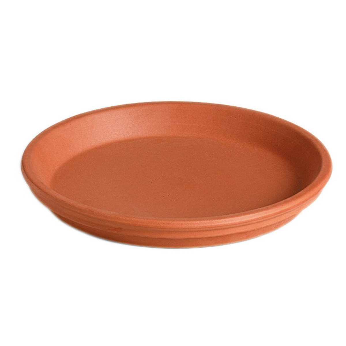 Clay Saucer | Terracotta — empty planter, terracotta planter, studio photo — planter for sale by Promise Supply for delivery and pickup in Toronto.