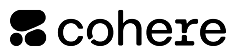 Cohere logo in black on a white background