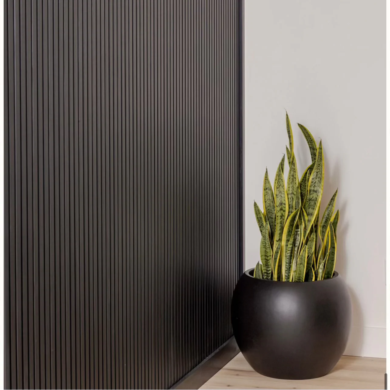 Black Sphere Planter | 8 inch Nursery Pot