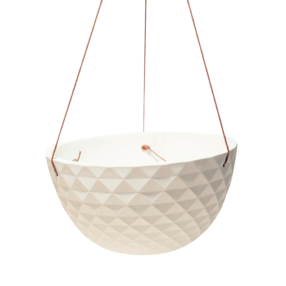 Mini Mofo Porcelain Modern Hanging Planter - Fits up to 6 Inch Nursery Pot