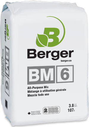 BM6 All Purpose Soil — Growing Medium bag of soil on white background — for sale by Promise Supply for delivery and pickup in Toronto.