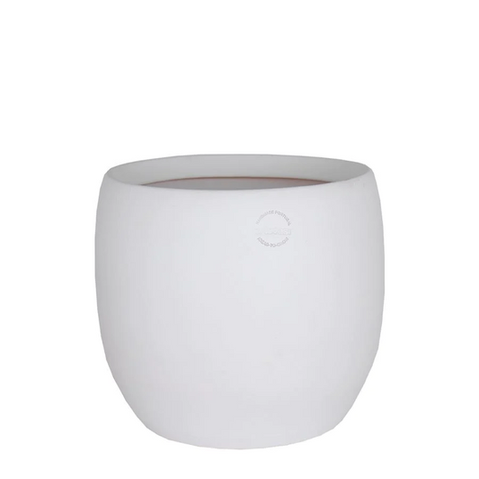Cibele White Ceramic Planter fits up to 14 inch Nursery Pot