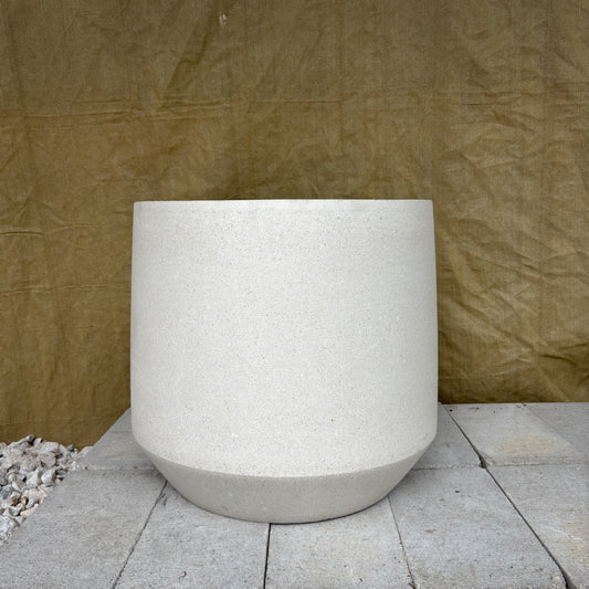 Round Ficonstone Tapered Base Planter | 21.4 x 19.2 inches