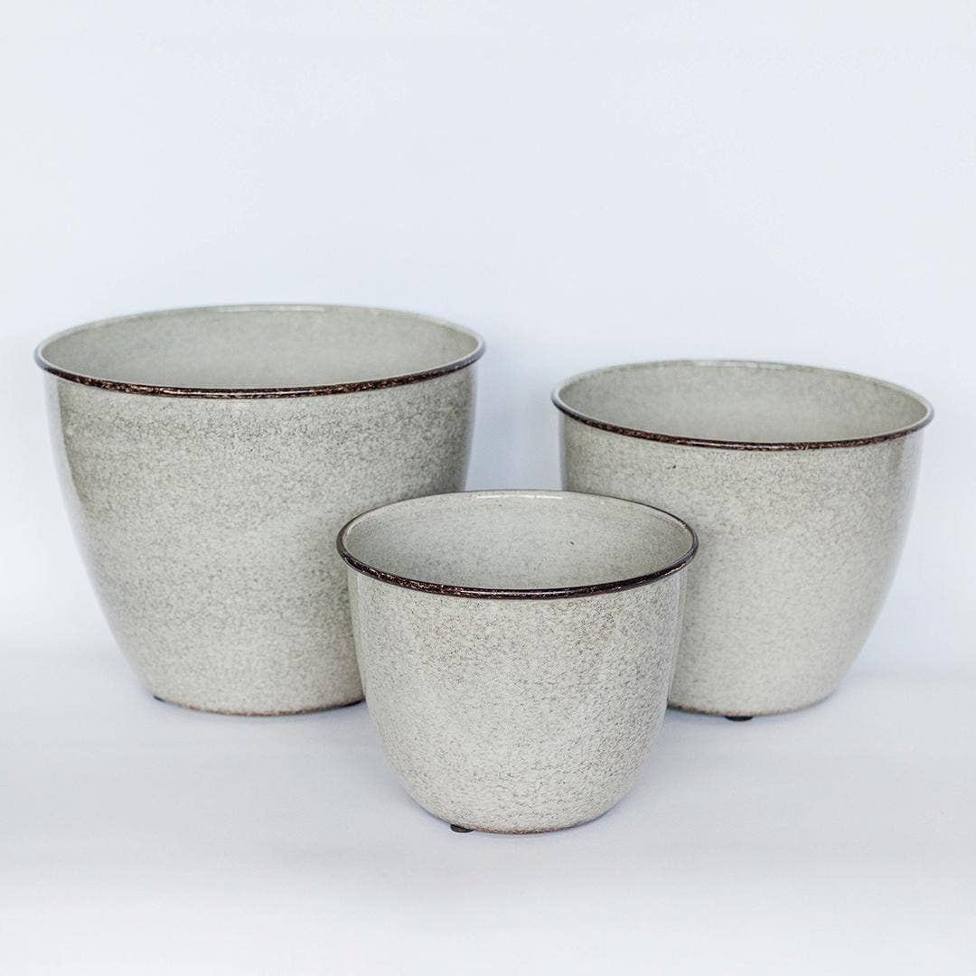 Haven Galvanized Planter | 12.5 inch Diameter