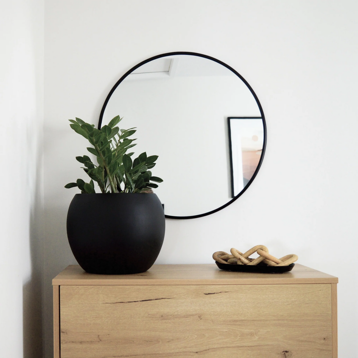 Black Sphere Planter | 8 inch Nursery Pot