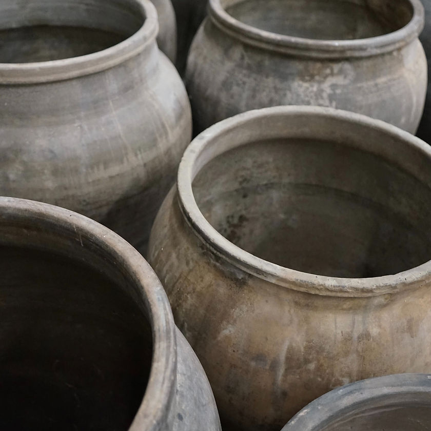 Louis V XL Vintage Clay Planter | 22 x 19 inches