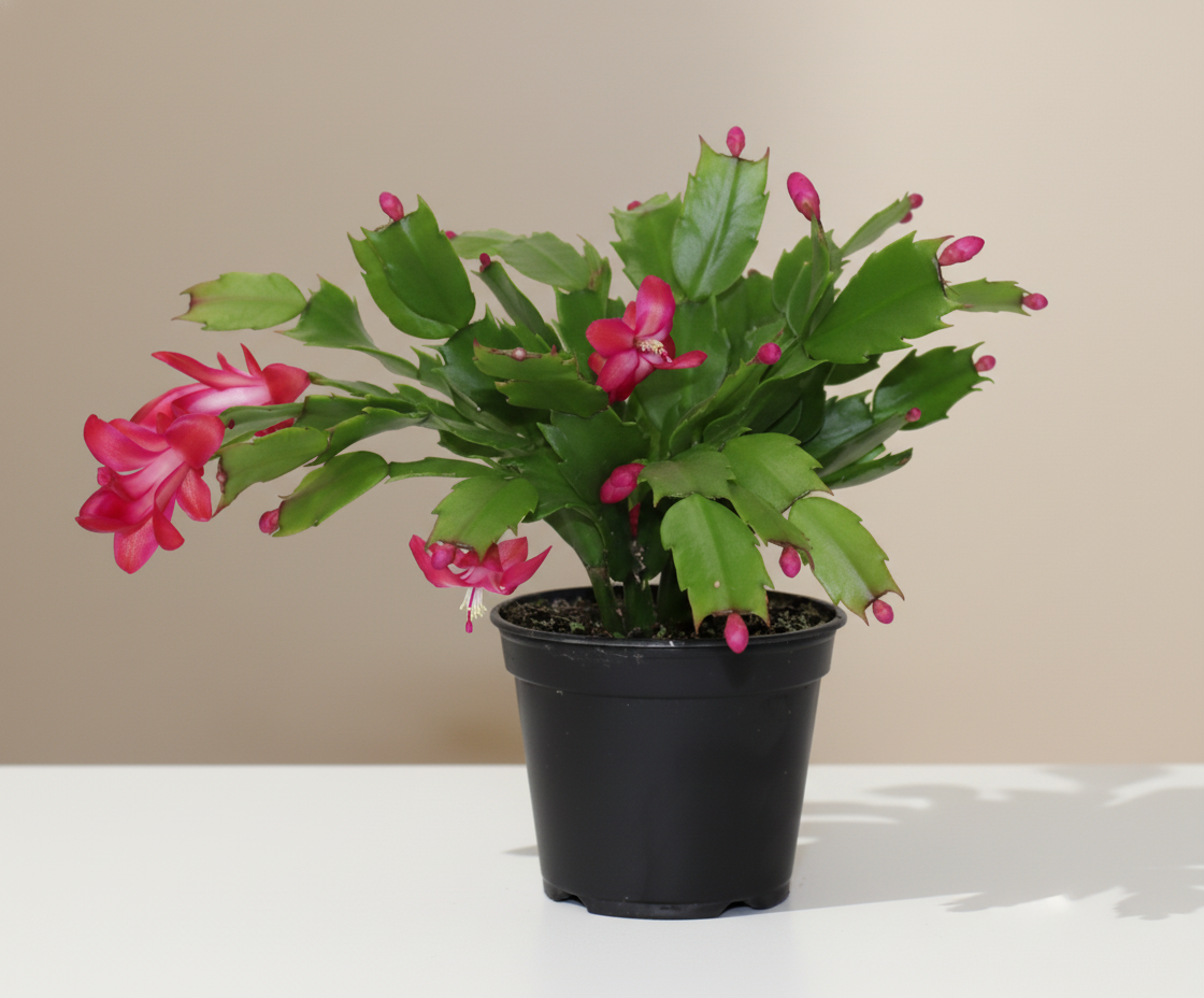 Holiday Flowering Cactus: Schlumbergera - 6 inch pot