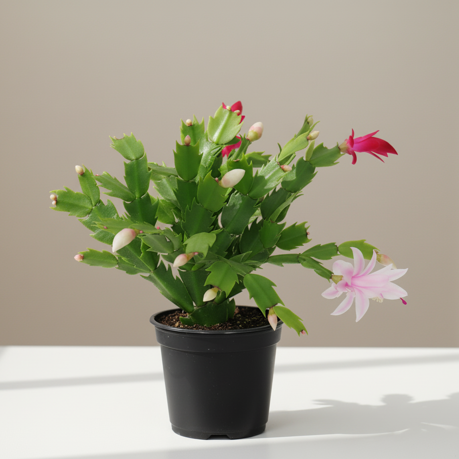 Holiday Flowering Cactus: Schlumbergera - 6 inch pot