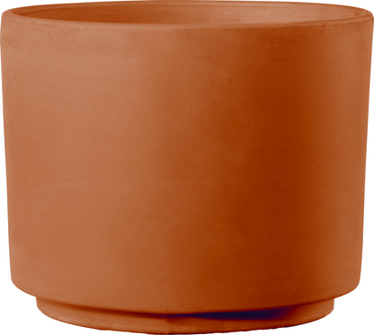 Clay Modul'o Cylinder Planter with Drainage | 9 inch Diameter