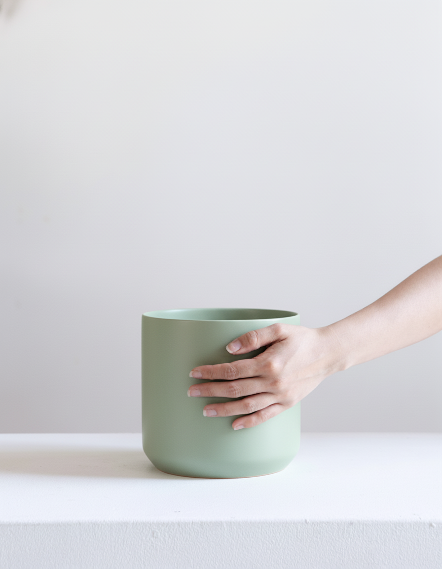 Kendall Ceramic Planter | 6 inch Nursery Pot