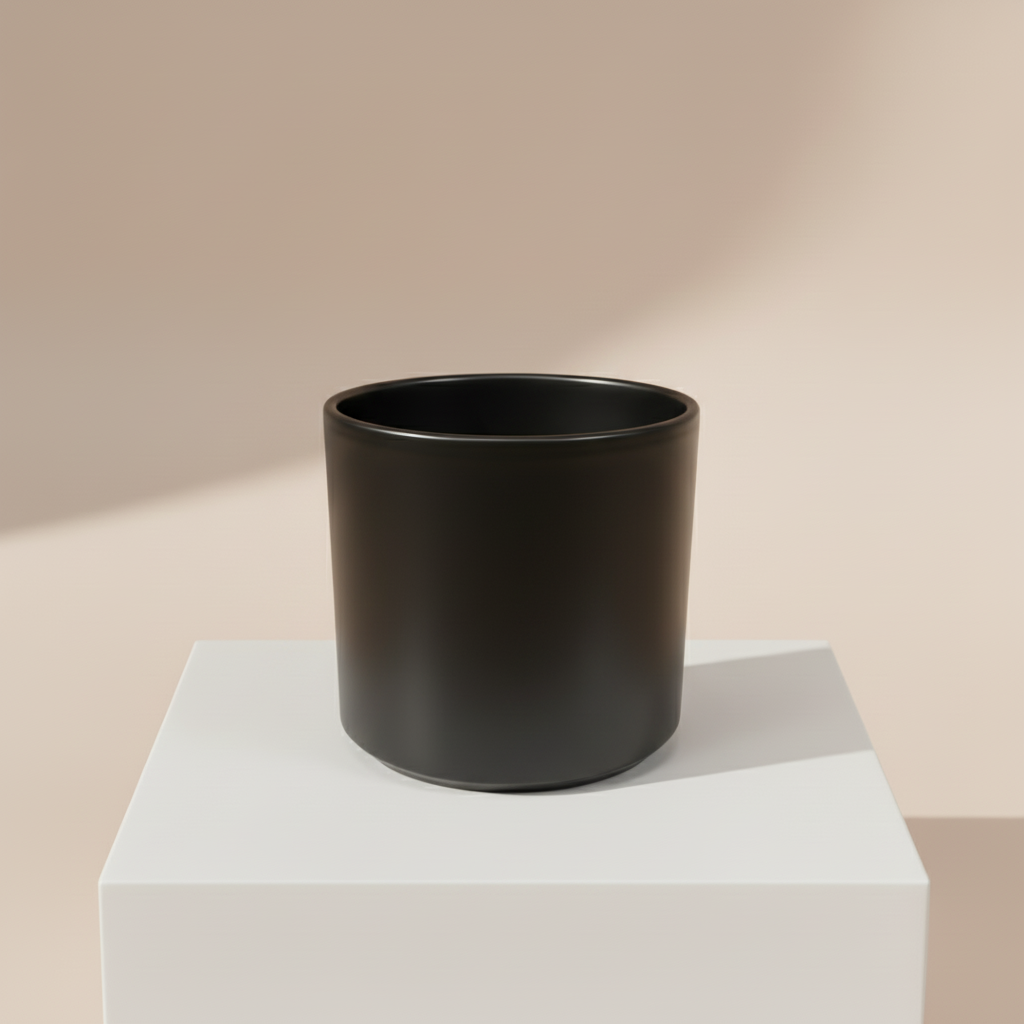 Matte Pillar Ceramic Pot | 6 inch Nursery Pot