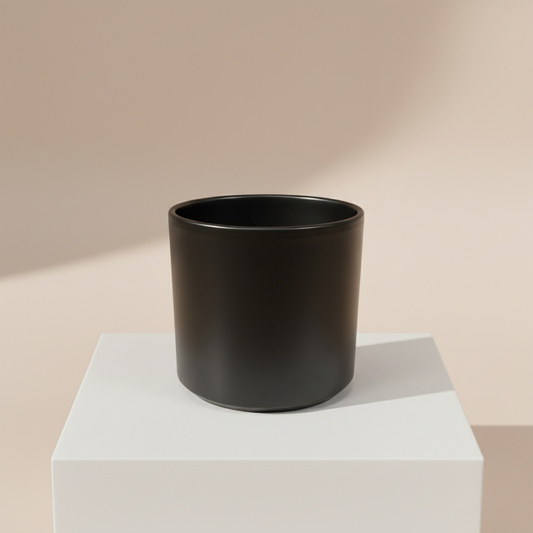 Matte Pillar Ceramic Pot | 6 inch Nursery Pot