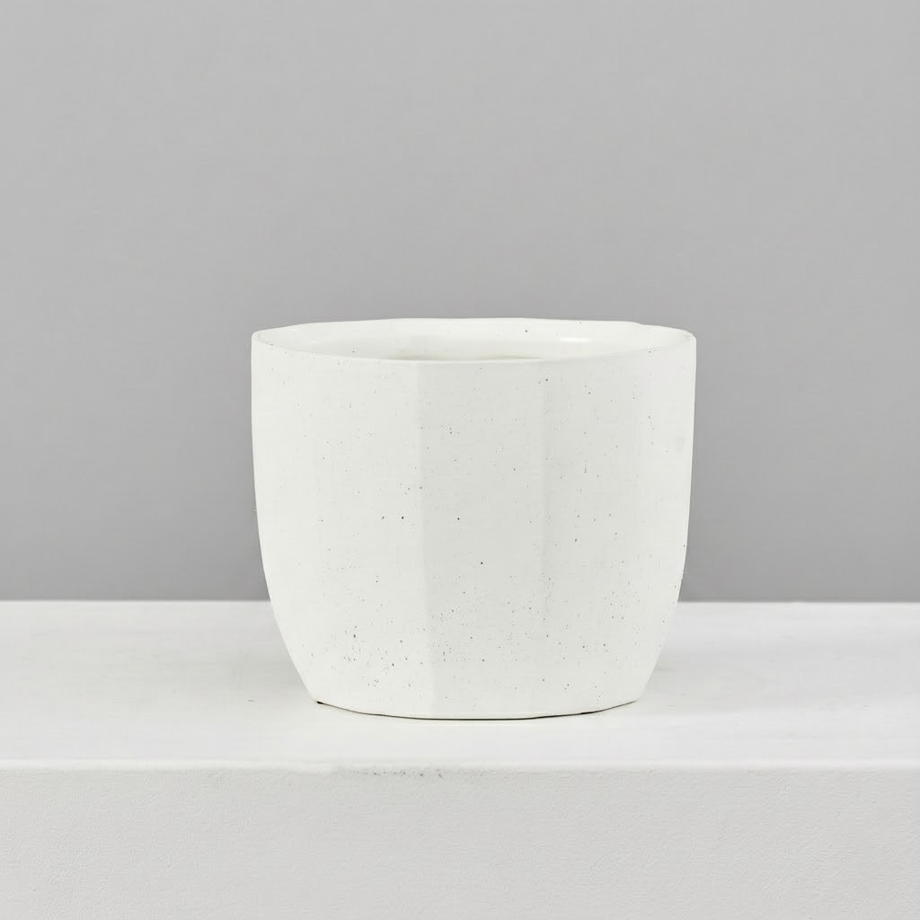 Bona Ceramic Textured Planter | 6 inch Nursery Pot