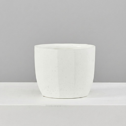 Bona Ceramic Textured Planter | 6 inch Nursery Pot