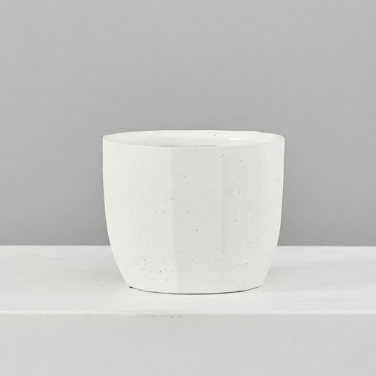 Bona Ceramic Textured Planter | 6 inch Nursery Pot