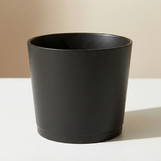 Modern Ceramic Cylinder Pot | 10 Inch Nursery Pot