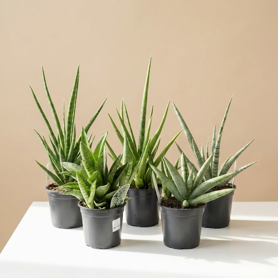 Assorted Snake Plant: Sansevieria - 4 inch pot