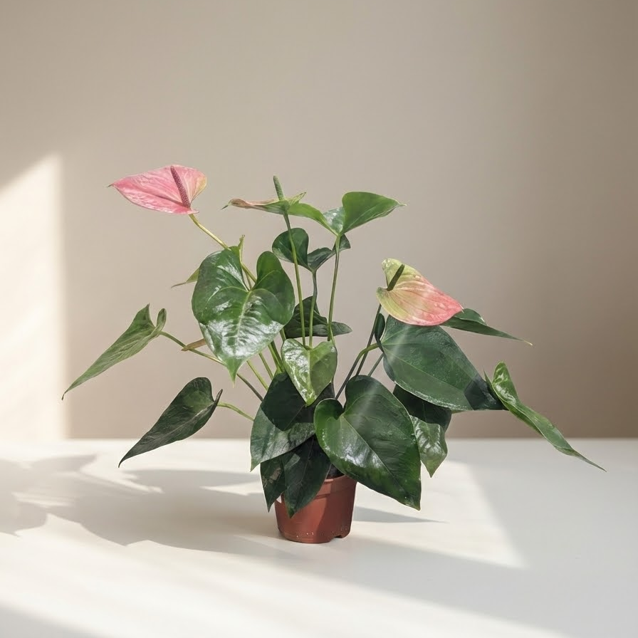 Pink Anthurium in 5" Pot — indoor plant for sale by Promise Supply for delivery and pickup in Toronto.
