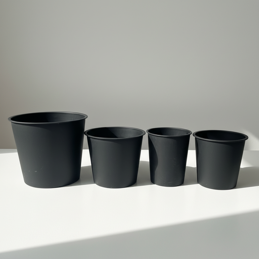 Black Planter Insert — empty planter, studio photo — planter for sale by Promise Supply for delivery and pickup in Toronto.