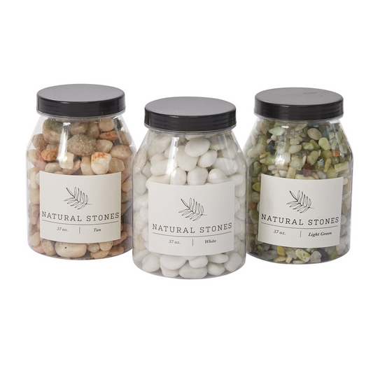 Natural Stones/Rocks | Tan (37OZ Container)