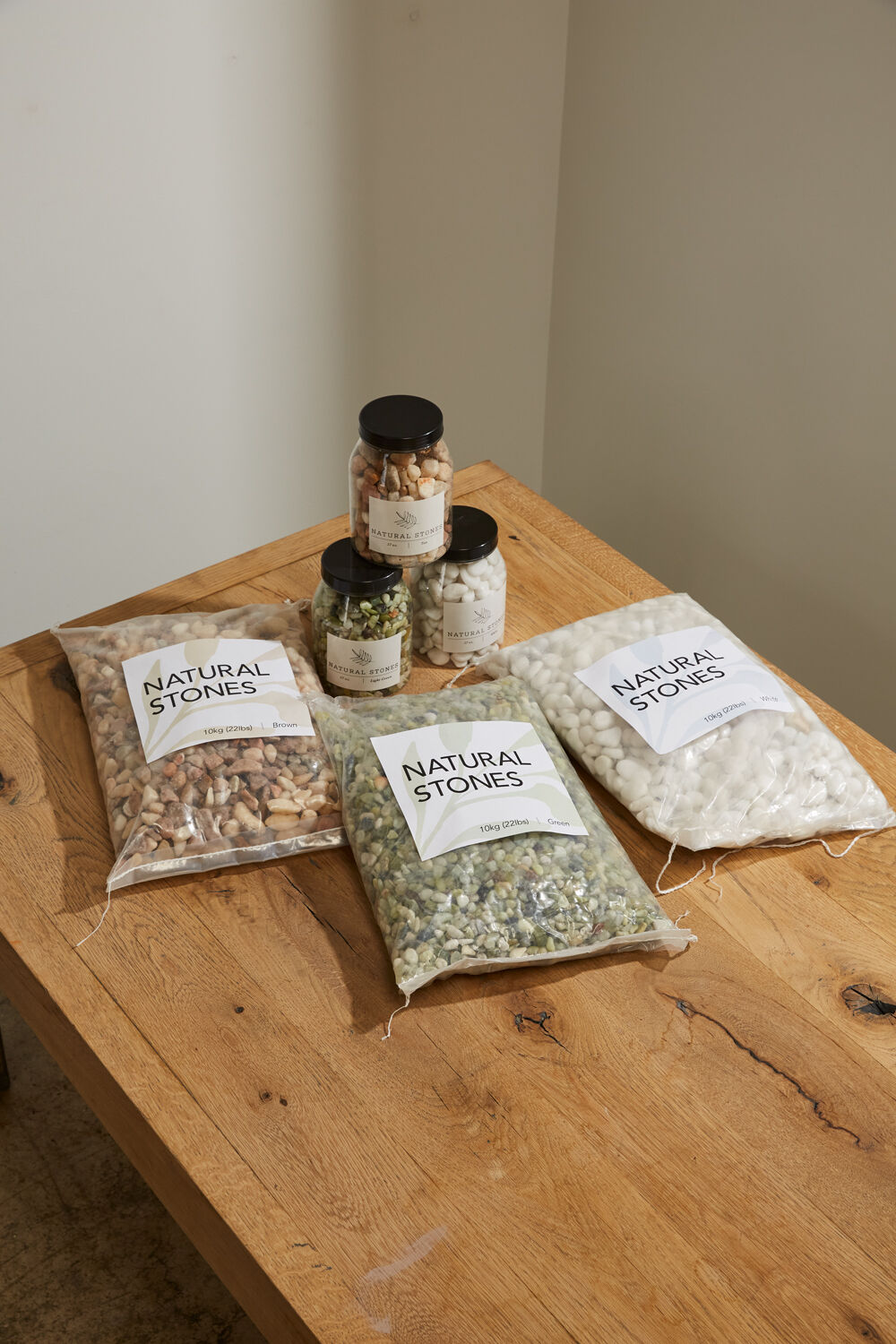 Natural Stones/Rocks | Tan (37OZ Container)