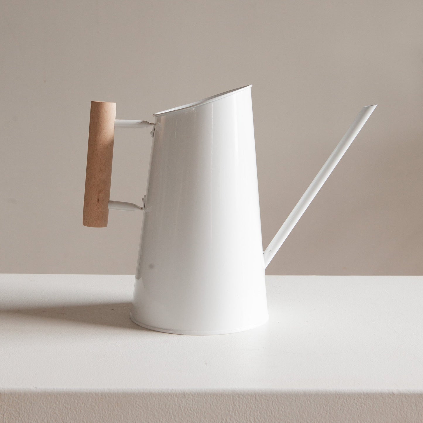 Preston White Tall Watering Can