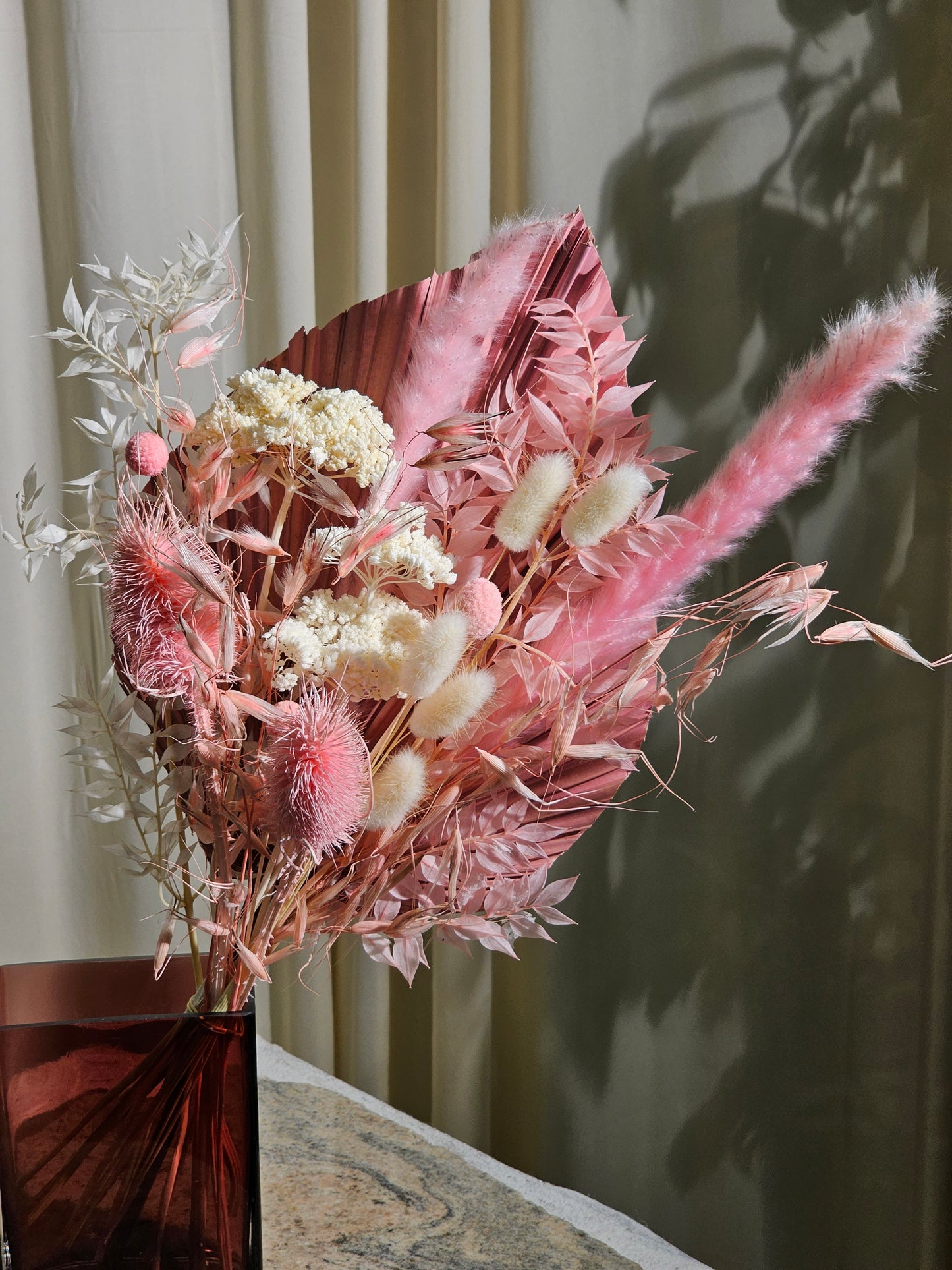 Everlasting Bouquet: Handmade Dried Valentine's Floral Arrangement