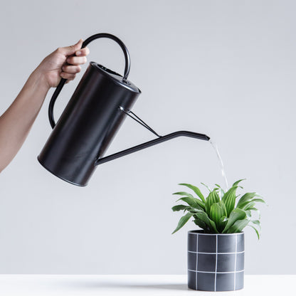 Fletch Tall Black Watering Can