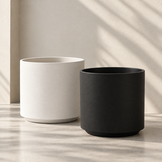 The Seventeen Ceramic Cylinder Planter | 17 inch Nursery Pot