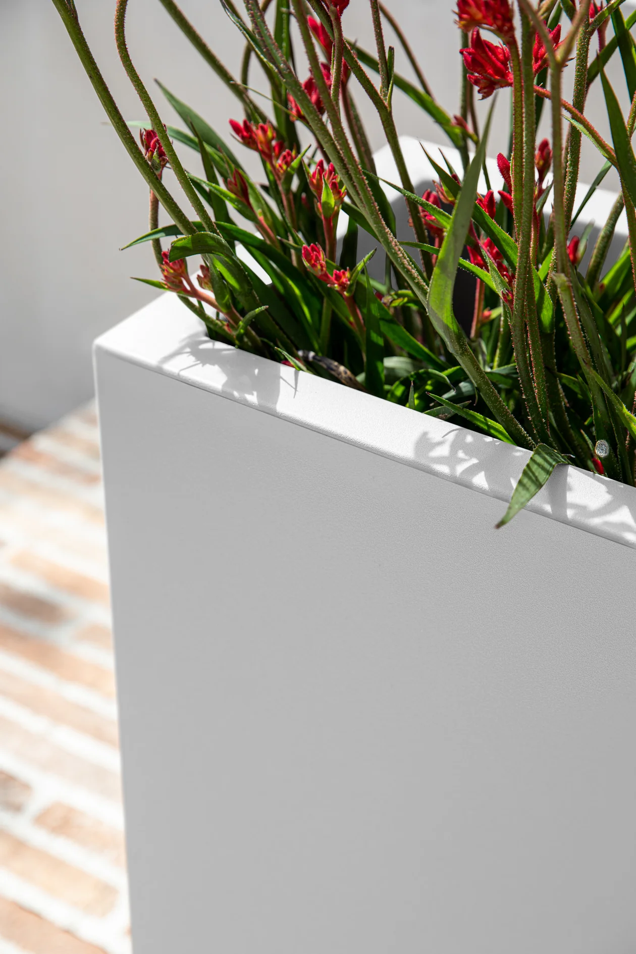 veradek block series medium indoor/outdoor span planter Block Span Planter – Drainage Plug – 38 inch – Assorted Colours – Promise Supply