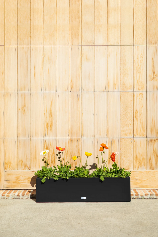 Block Trough Planter | 36 inch — empty planter, rectangular planter, studio photo — planter for sale by Promise Supply for delivery and pickup in Toronto.