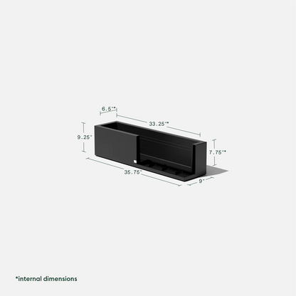 Block Trough Planter - 36 inch