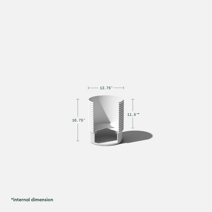 Mod Medium Planter in White | 14 Inch
