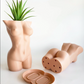 Female Slim Body Planter with Drainage and Tray