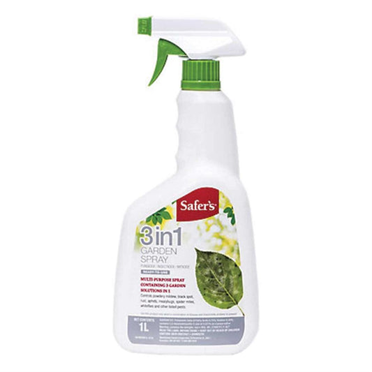 Safer's 3-in-1 Garden Insecticidal Soap Spray 1L