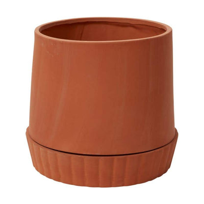 Kadin Planter with Drainage and Tray in 12 inch Diameter