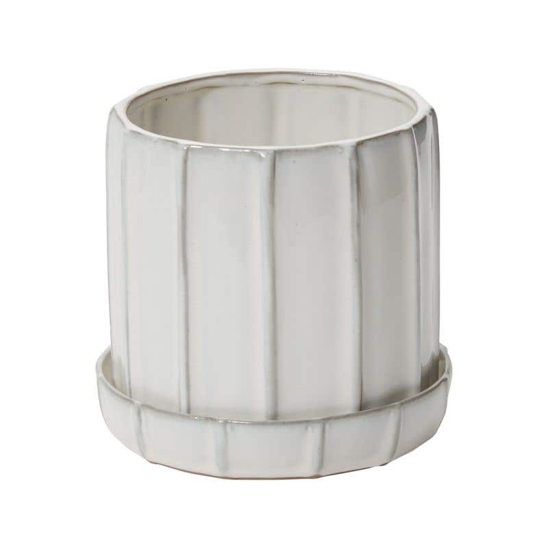 Tamar Planter with Drainage and Tray in 5 inch Diameter