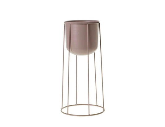 Celeste Pink Planter with Stand Fits up to 10 inch Nursery Pot