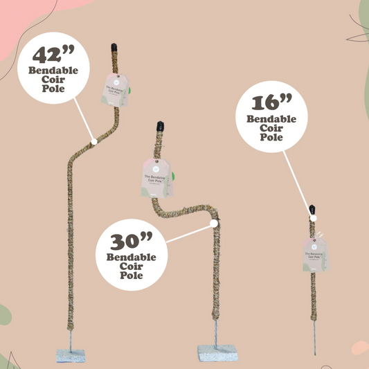 Bendable Coir Pole — Supports product on white background — for sale by Promise Supply for delivery and pickup in Toronto.