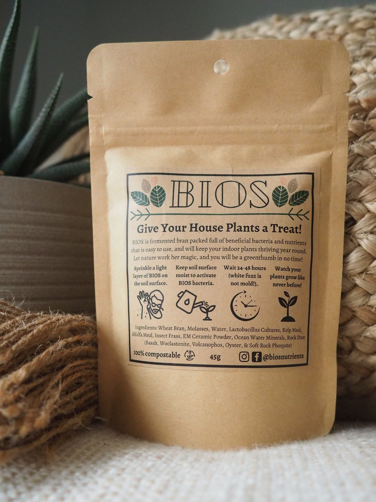 BIOS House Plant Food Fertilizer 45g