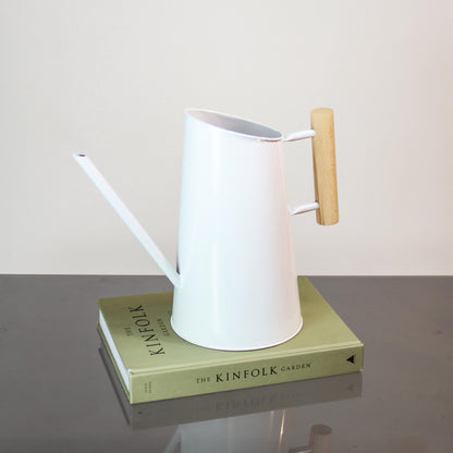 Preston White Tall Watering Can